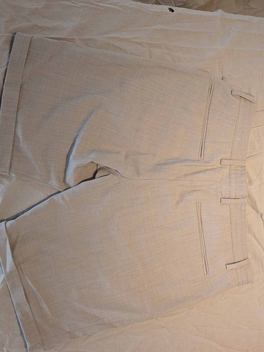Men's Slim Fit Light Beige Dress Pants